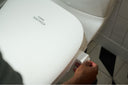A Bidetmega 500S up close with the carbon deodorizer.