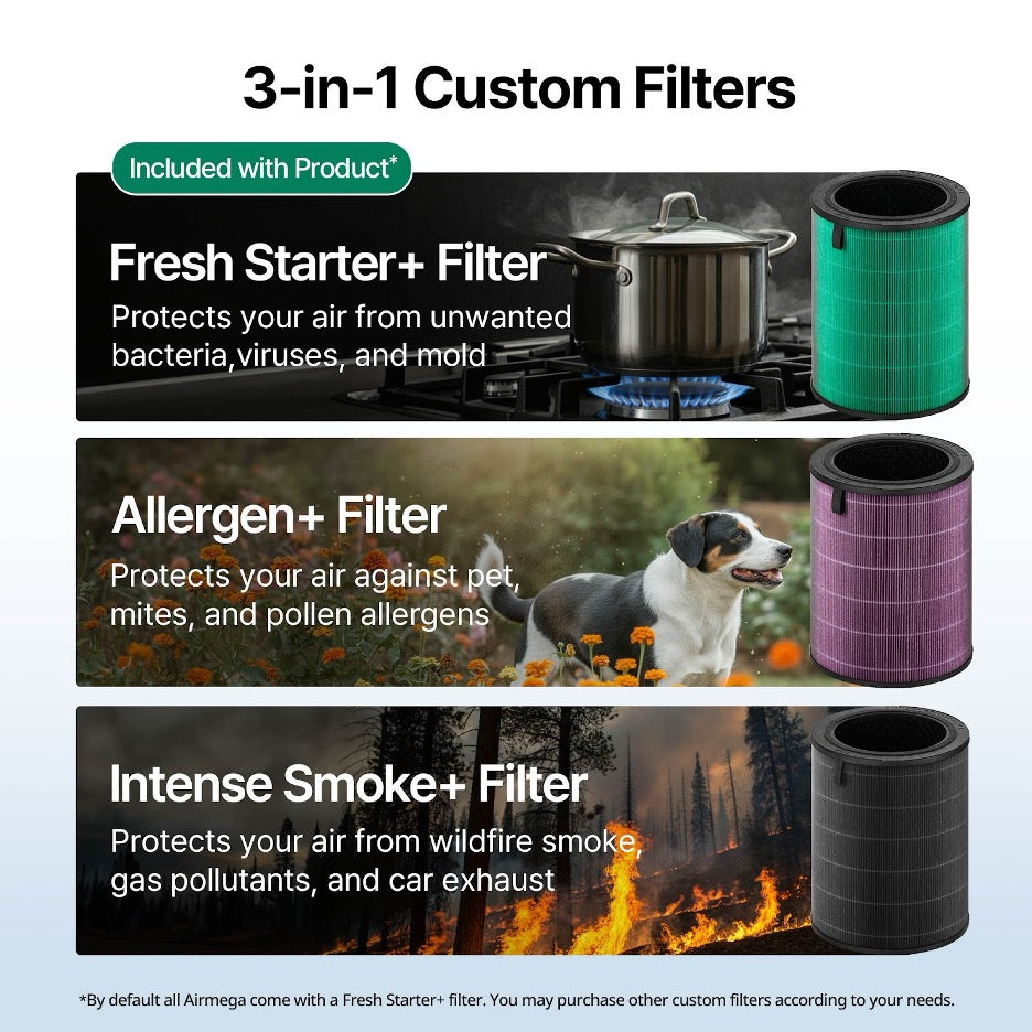 Airmega air filters.