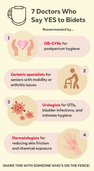 Reasons doctors say yes to bidets.